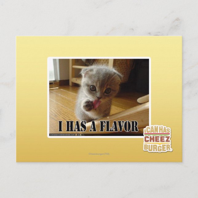 I has a flavour postcard (Front)