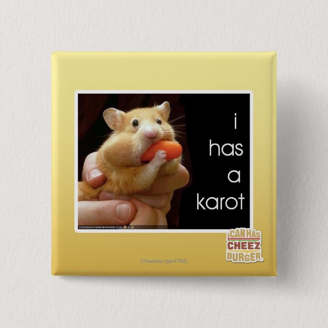I has a karot 15 cm square badge (Front)
