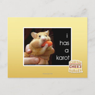 I has a karot postcard