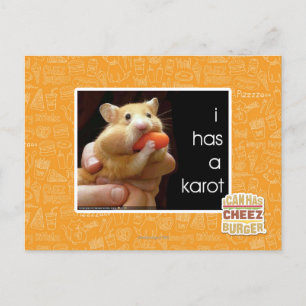 I has a karot postcard