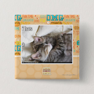 I has a u 15 cm square badge