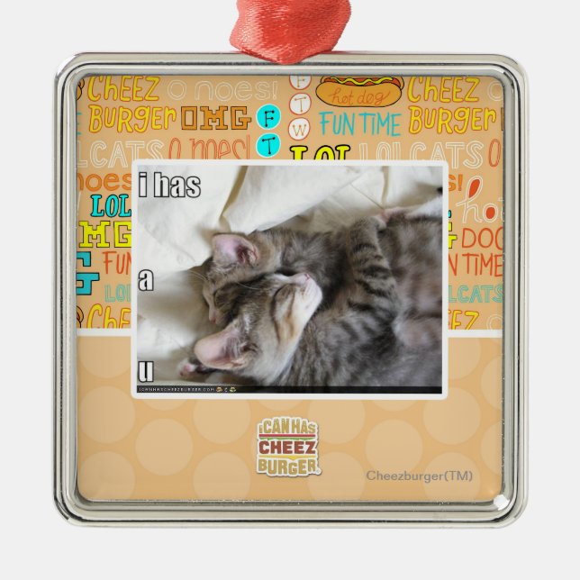 I has a u metal ornament (Front)