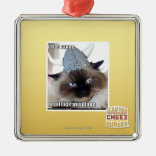 I has come to pillage ur village metal tree decoration