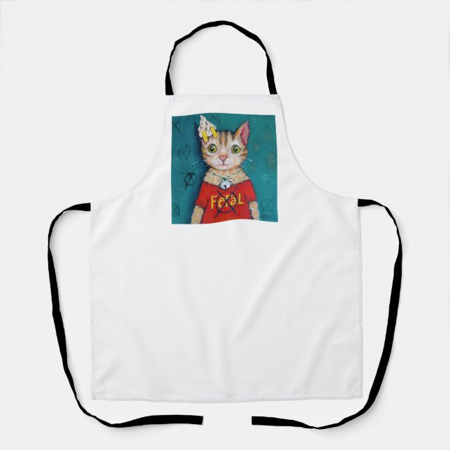 I Has Ear - rescue kitty clipped ear Apron (Front)