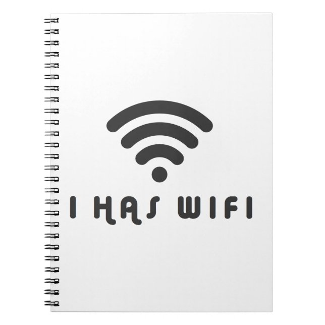 I HAS WIFI INTERNET NOTEBOOK (Front)