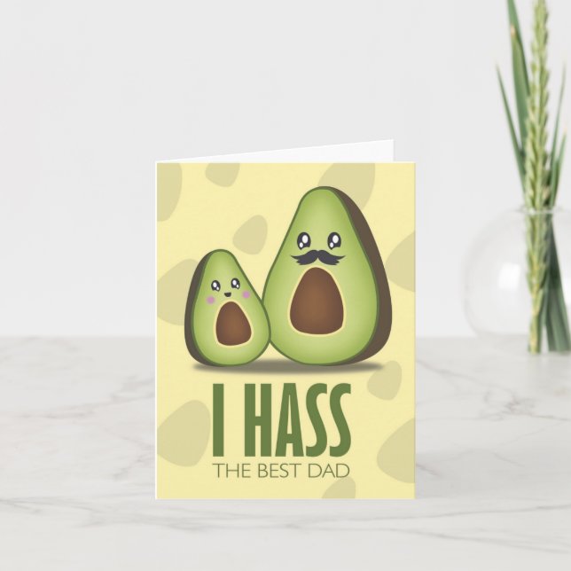 I Hass The Best Puns Father's Day Card (Front)