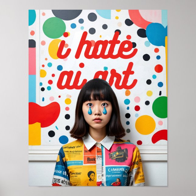 "I Hate AI Art" Series 6 Poster (Front)