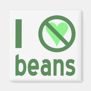 I Hate Beans Magnet