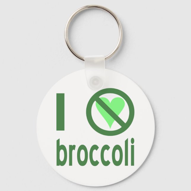 I Hate Broccoli Key Ring (Front)