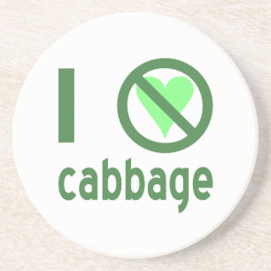 I Hate Cabbage Coaster