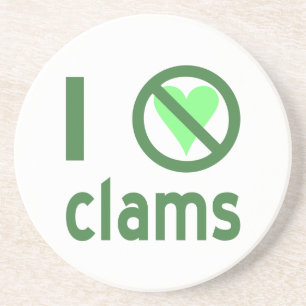 I Hate Clams Coaster