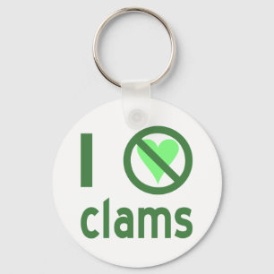 I Hate Clams Key Ring