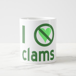 I Hate Clams Large Coffee Mug