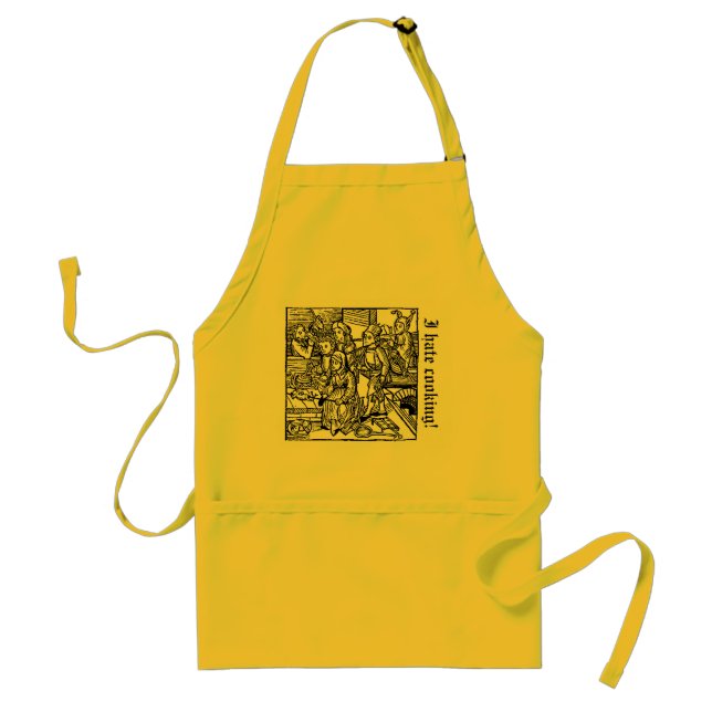 I hate cooking! standard apron (Front)