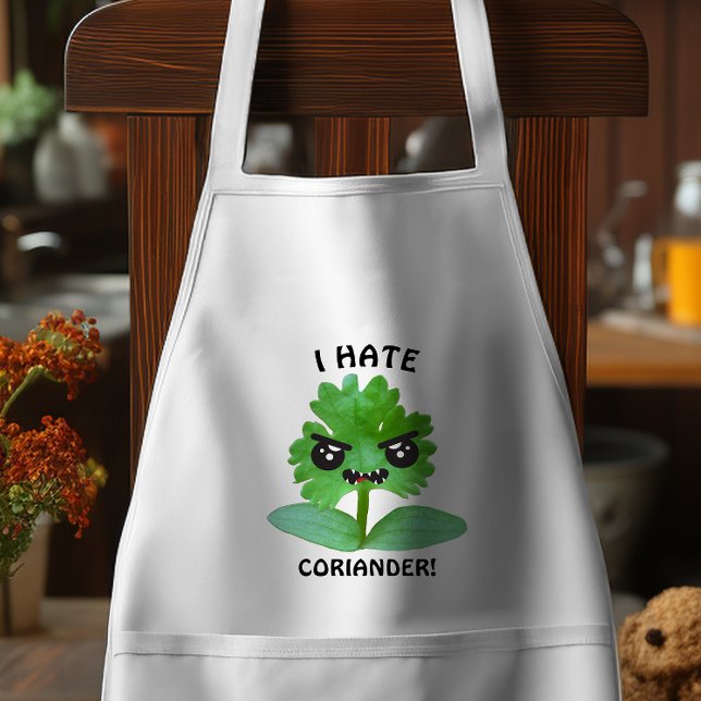I hate Coriander - Cilantro Standard Apron (Creator Uploaded)