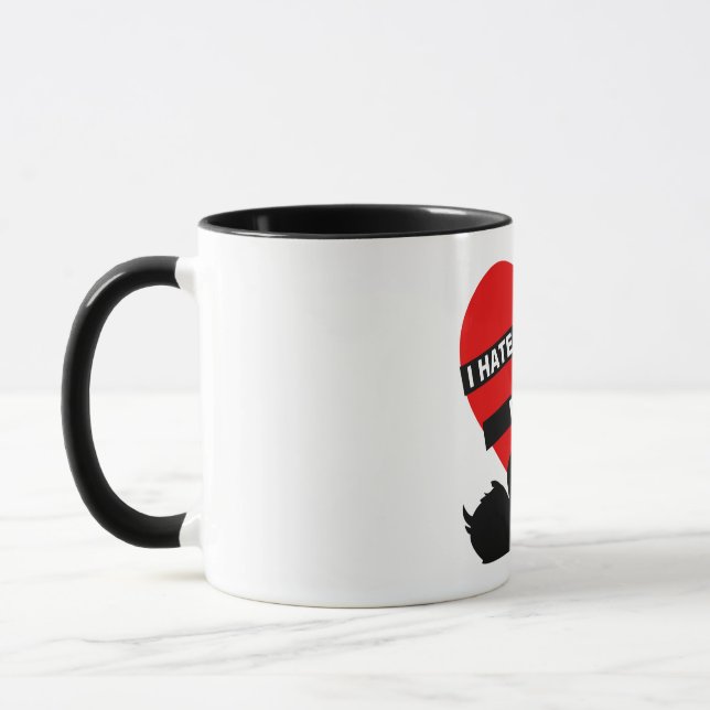 I Hate Everyone But You Black Mug (Left)