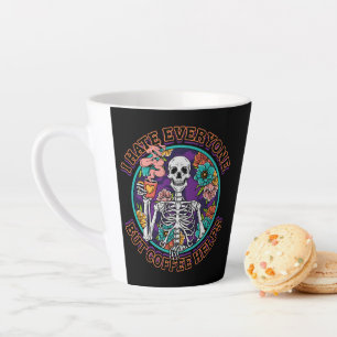 I Hate Everyone Coffee Helps Coffee Lover Gifts  Latte Mug