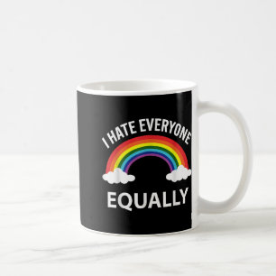 I Hate Everyone Equally Lgbtq Pride Month Flag Rai Coffee Mug
