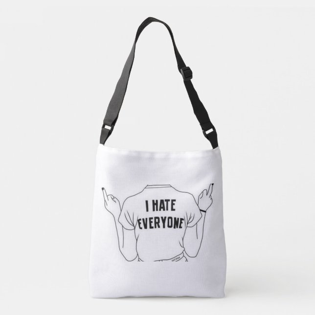 I hate everyone tote bag (Back)