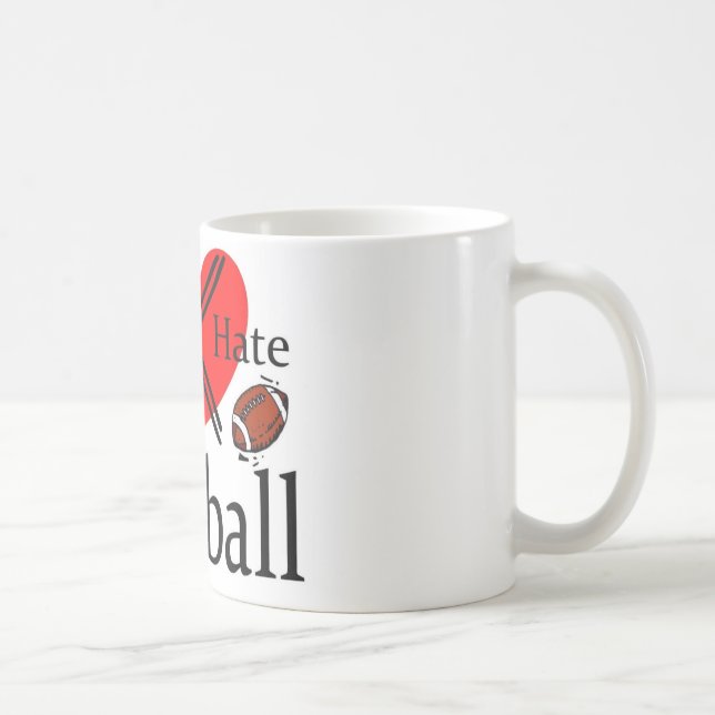 I Hate Football Coffee Mug (Right)