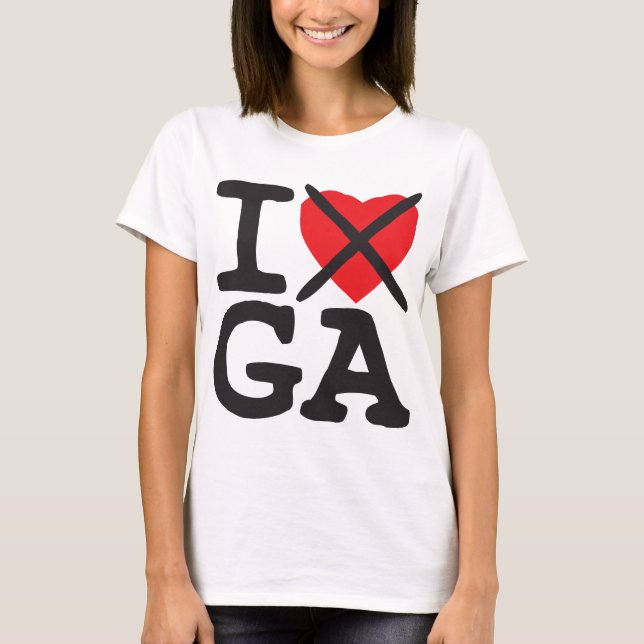 I Hate GA - Georgia T-Shirt (Front)