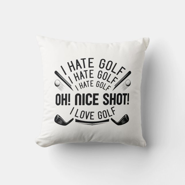 I Hate Golf Cushion (Front)