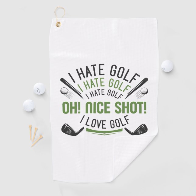 I Hate Golf Golf Towel (InSitu)