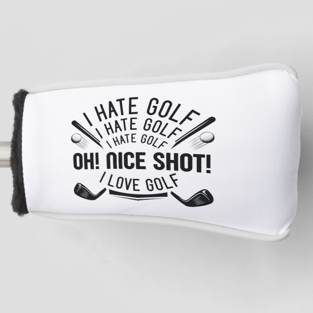 I Hate Golf Head Cover (Front)