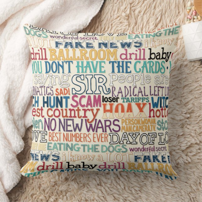 I hate how stupid everything is typography cushion (Blanket)