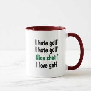 I Hate - Love Golf Mug