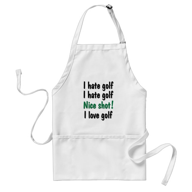 I Hate - Love Golf Standard Apron (Front)
