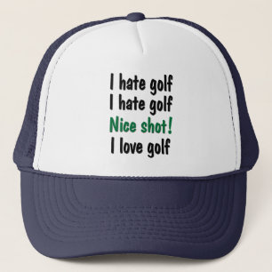 I Hate - Love Golf Trucker Hat