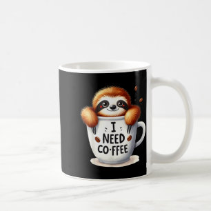 I hate mondays cute sleepy sloth pillow quote coffee mug