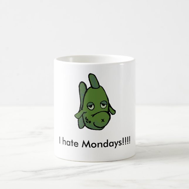 I hate Mondays!!!! Fish Coffee Mug (Center)
