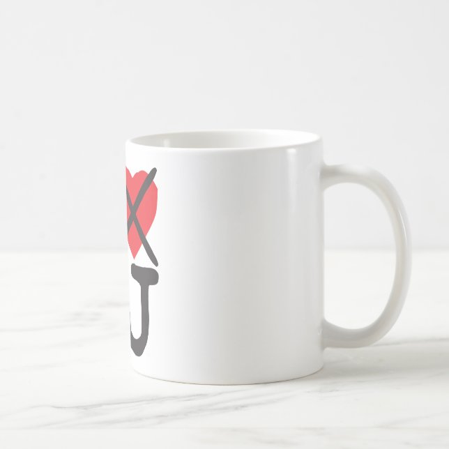I Hate NJ - New Jersey Coffee Mug (Right)