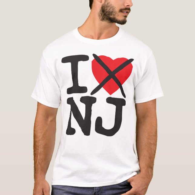 I Hate NJ - New Jersey T-Shirt (Front)