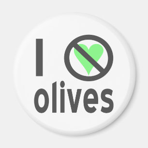 I Hate Olives (Black) Magnet