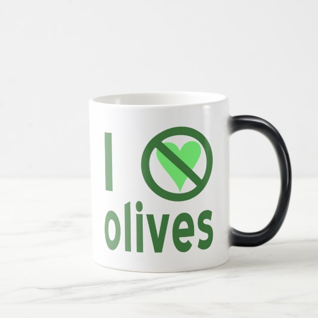 I Hate Olives (Green) Magic Mug (Right)