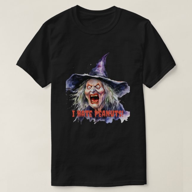 I Hate Peanuts! - Halloween T-Shirt (Design Front)
