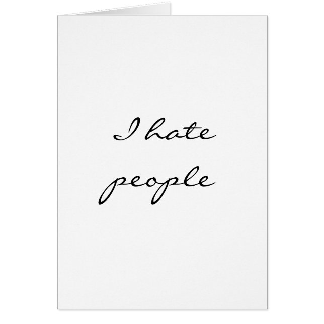 I hate people (Front)
