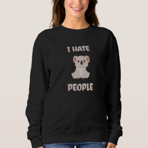 I Hate People Australia Day Koala Bear Sweatshirt