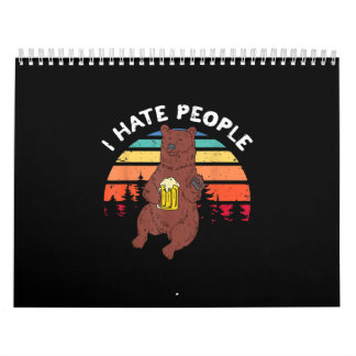 I Hate People - Funny Camping Trekking Outdoor Calendar