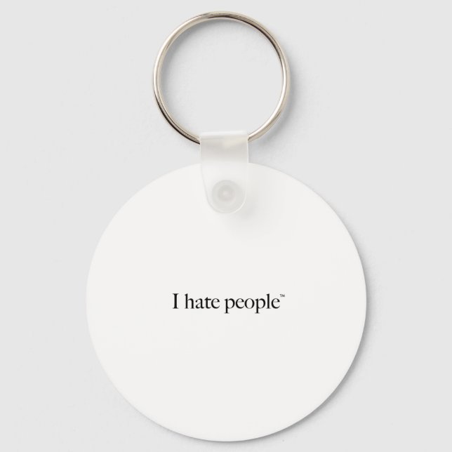 I HATE PEOPLE KEY RING (Front)