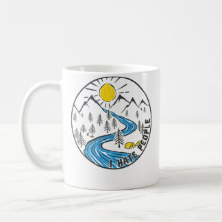 I Hate People Outdoor Camping Nature Lover Coffee Mug