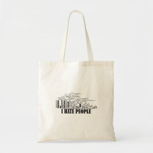 I Hate People Tote Bag