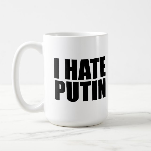 I hate Putin Coffee Mug (Left)