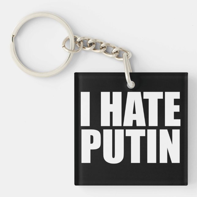 I hate Putin Key Ring (Front)