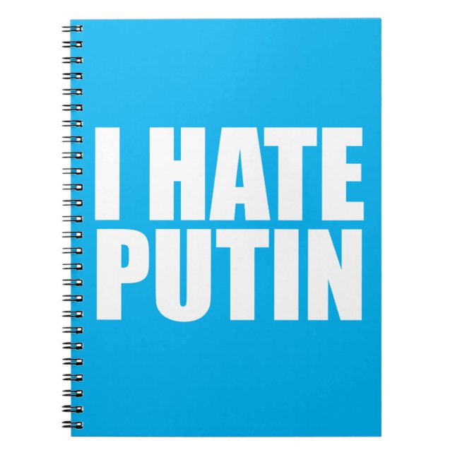 I hate Putin Notebook (Front)