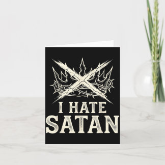 I Hate Satan Card