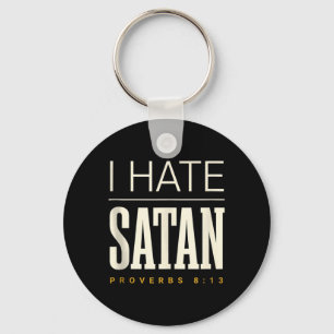 I Hate Satan Key Ring